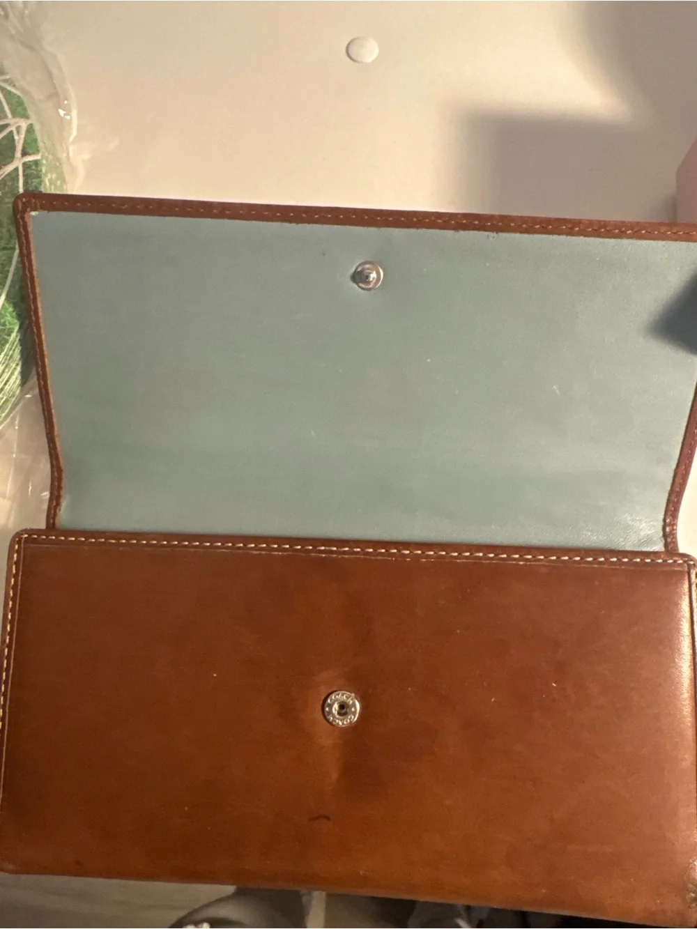Coach Leatherware Est. 1941 Brown Leather Wallet Checkbook Organizer